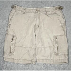 North Face‎ Shorts Mens 36 Beige Cargo Zip Pockets Rip Stop Outdoors Hiking